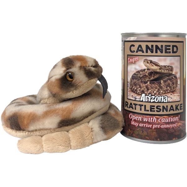 Arizona Edition - Cooper the Canned Rattlesnake Plush in Can: Regular Lid