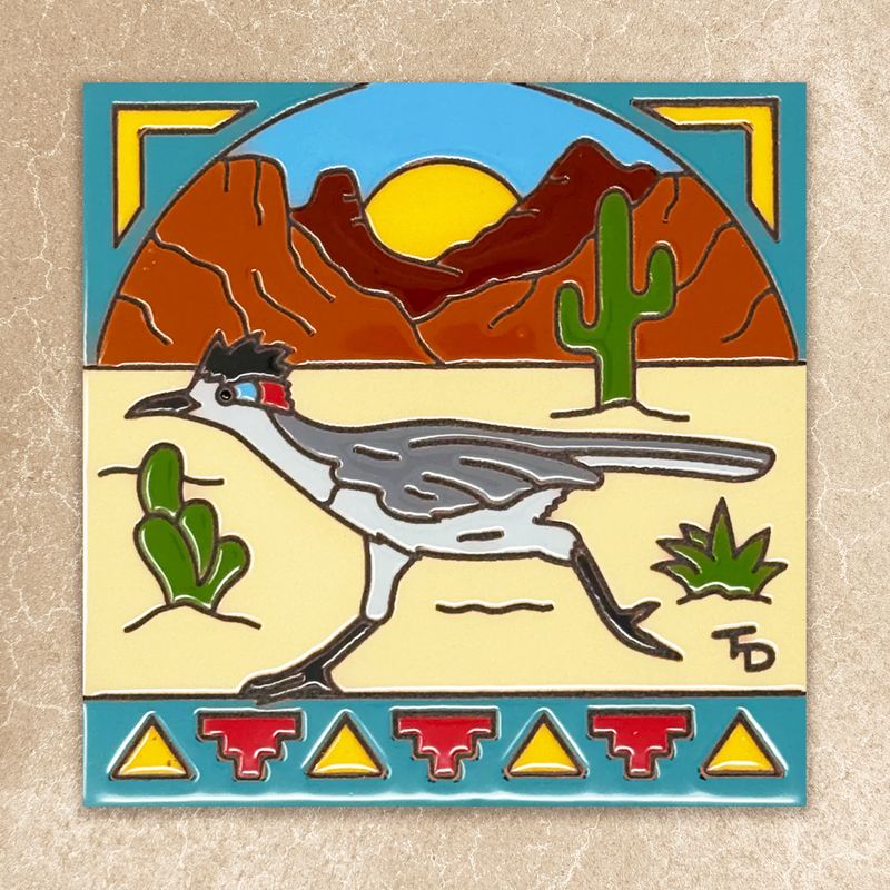 Desert Roadrunner Tile