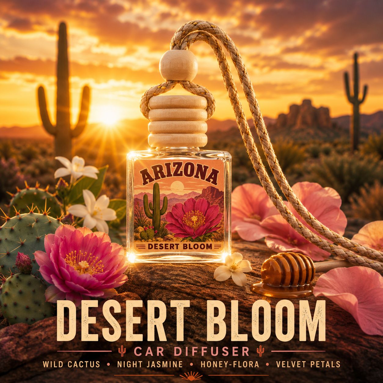 Desert Bloom Car Diffuser – Southwest Floral