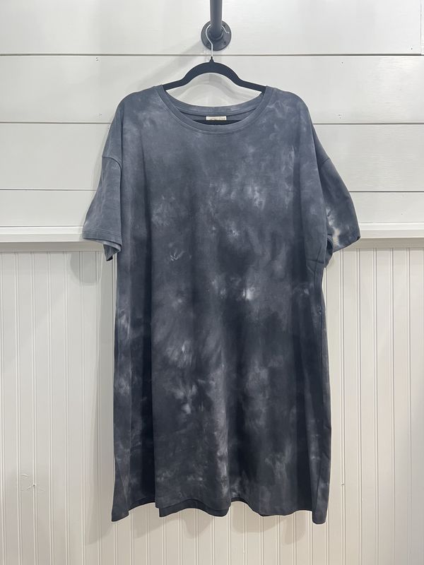 Black Tie Dye T-Shirt Dress