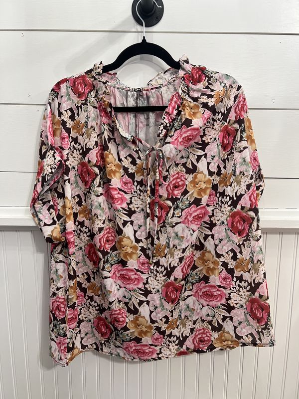 Floral Print Crew Neck