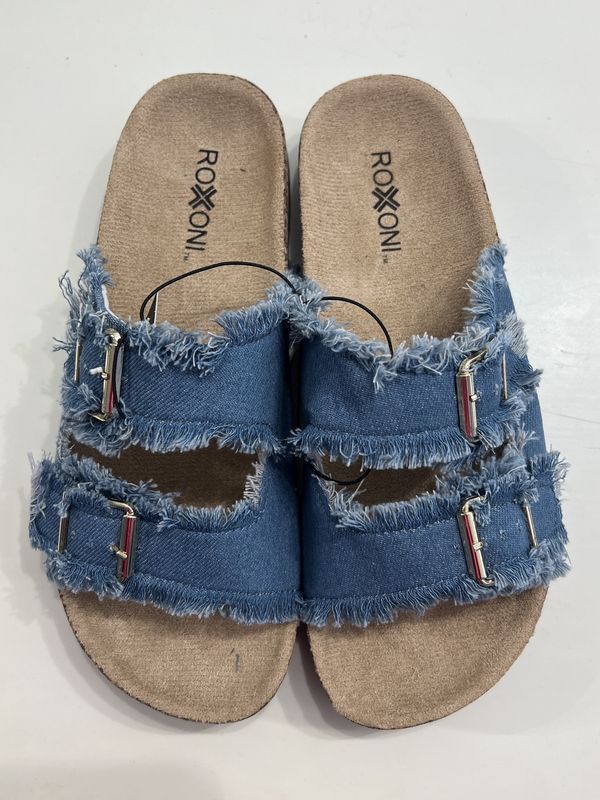 Double Buckle Sandal Blue 11