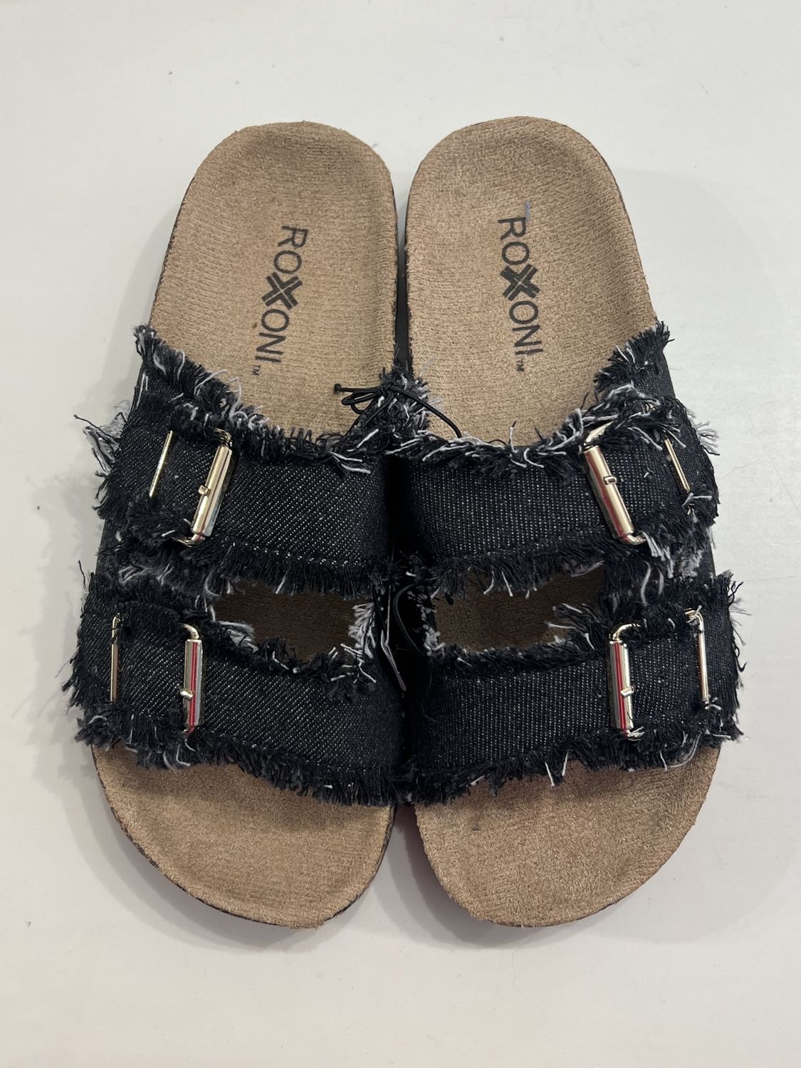 Double Buckle Sandal Black 10