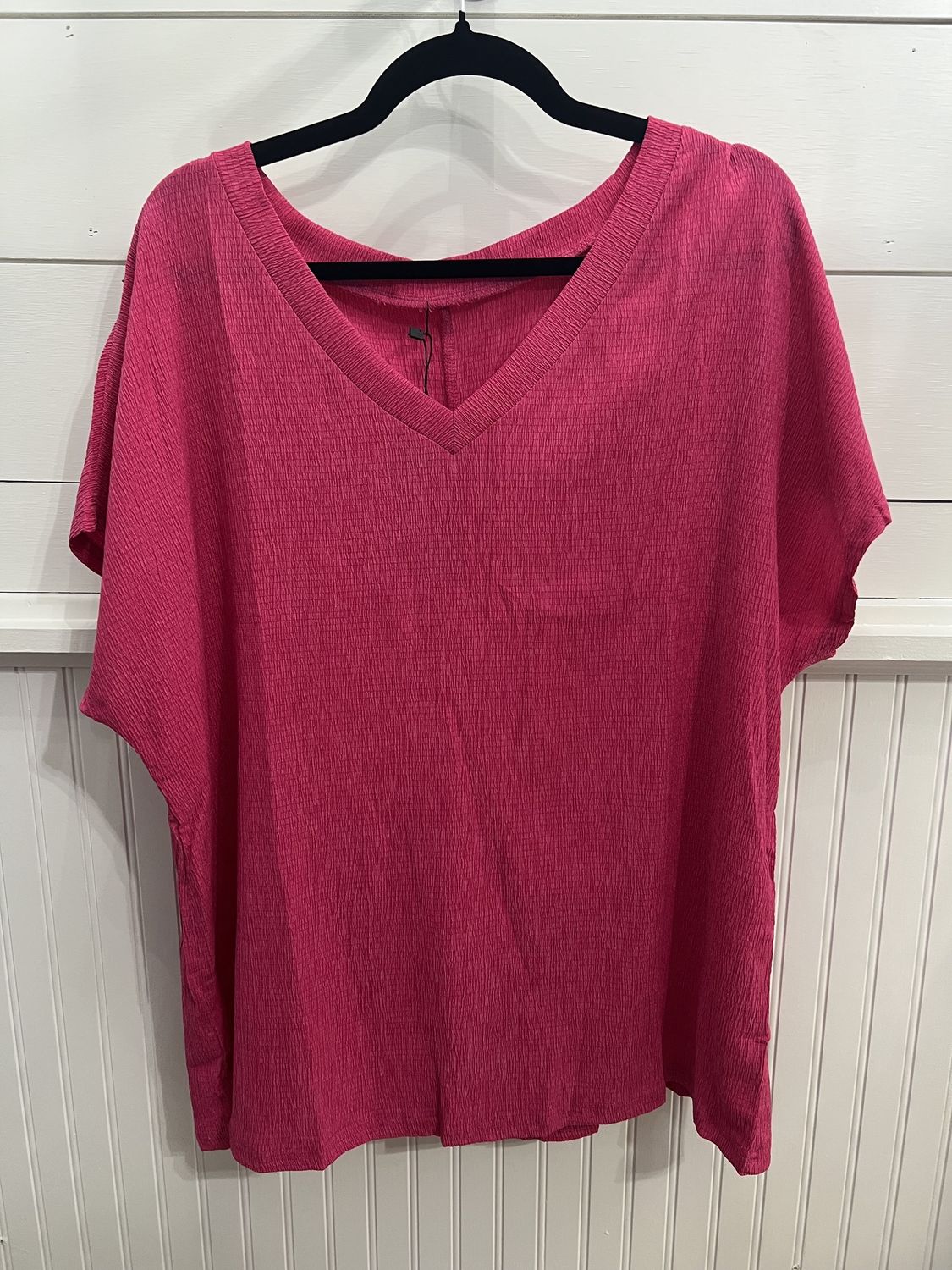 Pink V-Neck Top 2XL