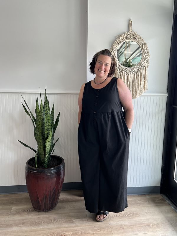 Plus Size Front Loose Jumpsuit