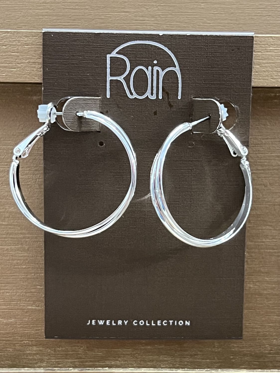 Medium Silver Hoops