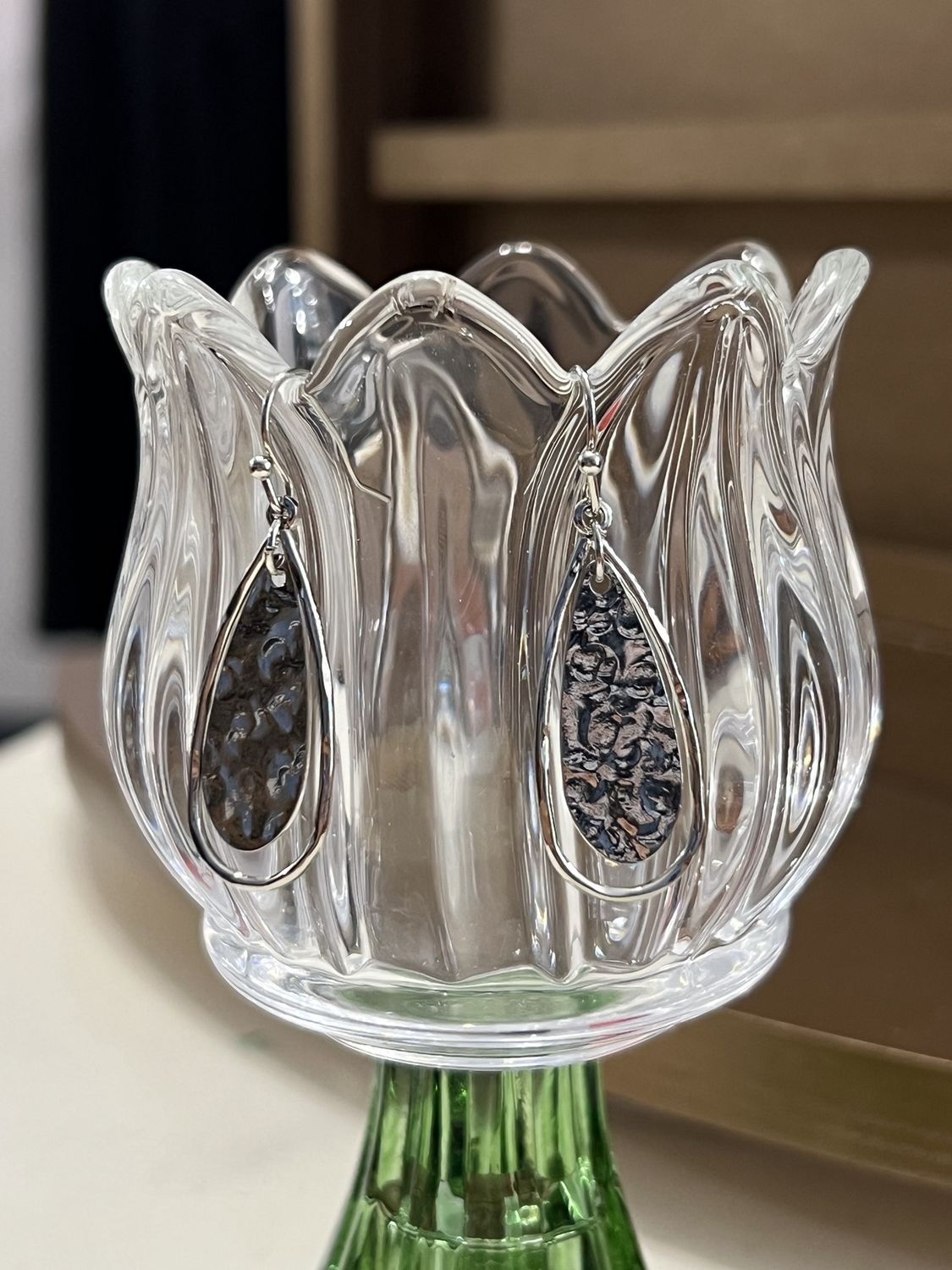 Silver Tear Drop Earrings