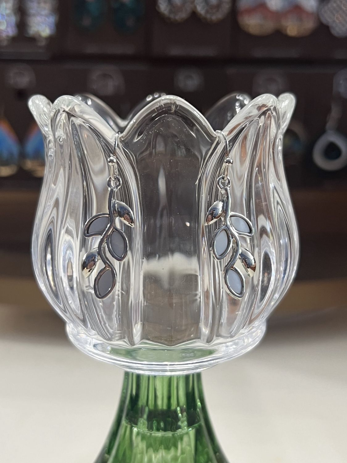 Silver Vine Earrings