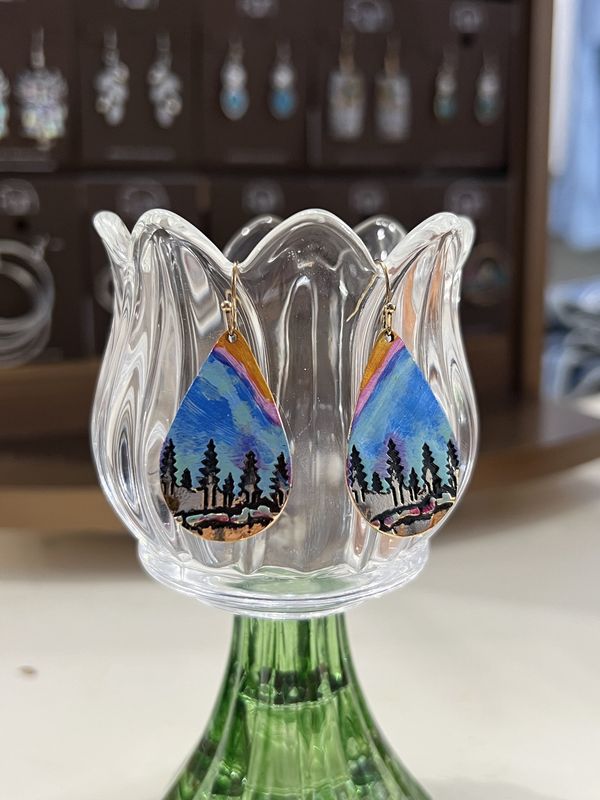 Sunset Tear Drop Earrings