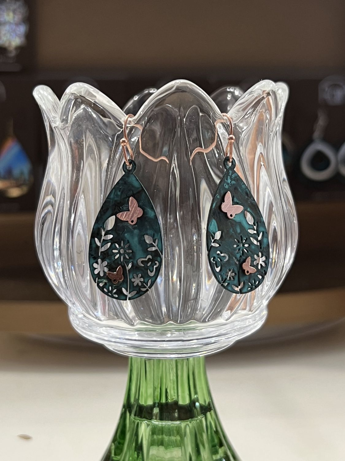 Rustic Butterfly Earrings