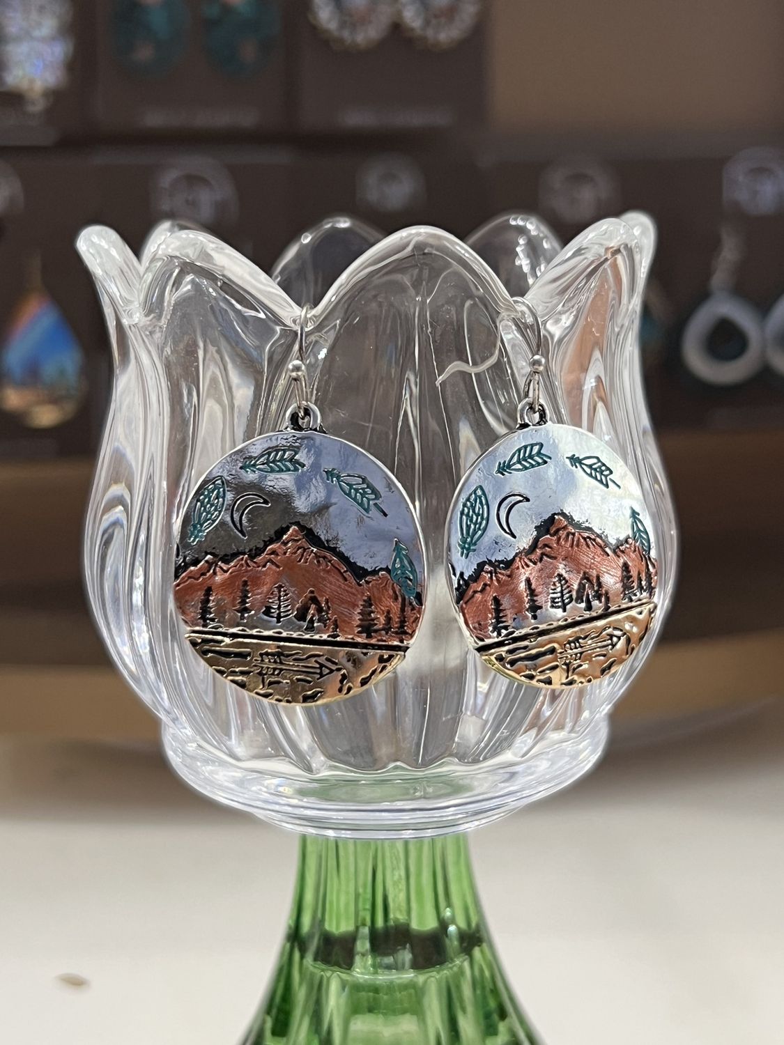 Silver Western Earrings