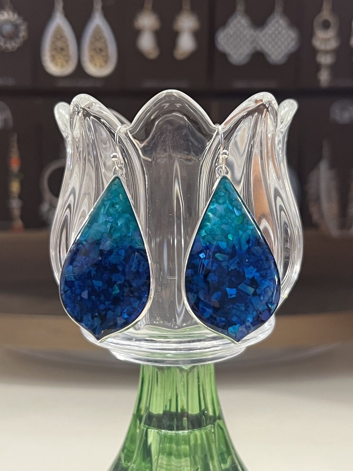 Blue Teal Earrings
