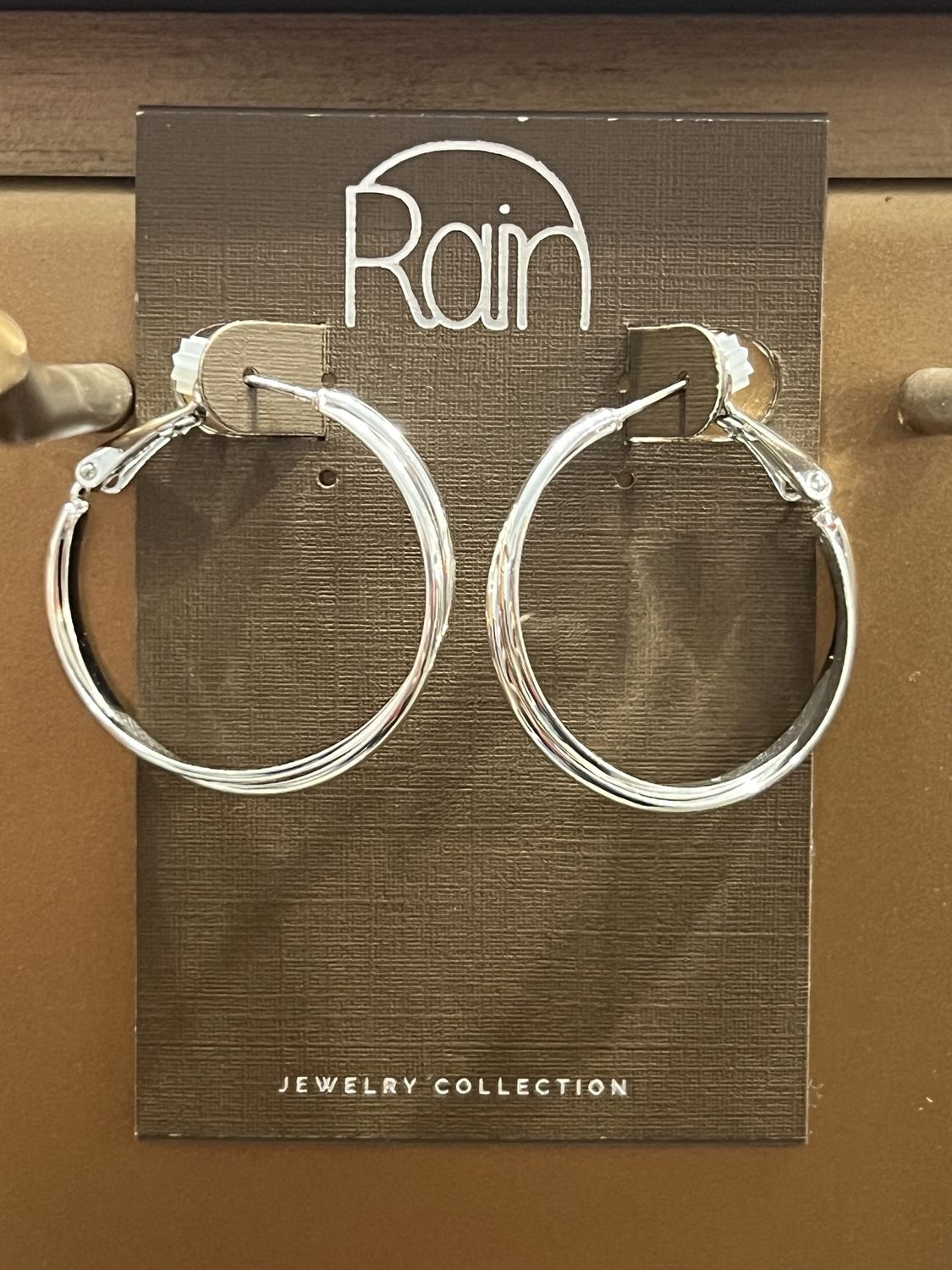 Medium Silver Hoops