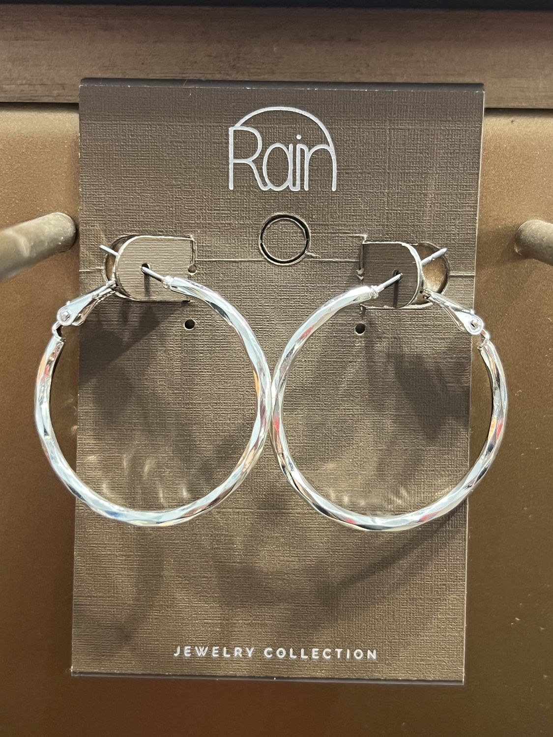 Sleek Silver Hoops