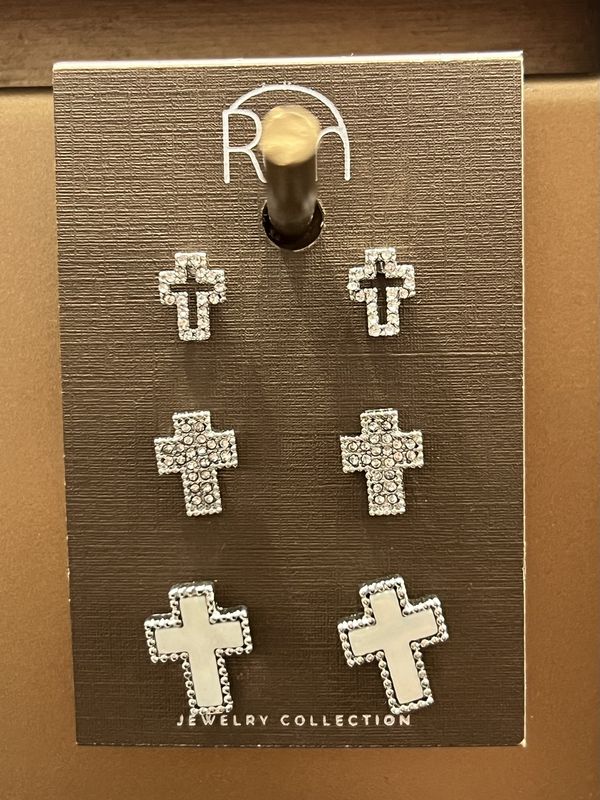Cross Earring Set