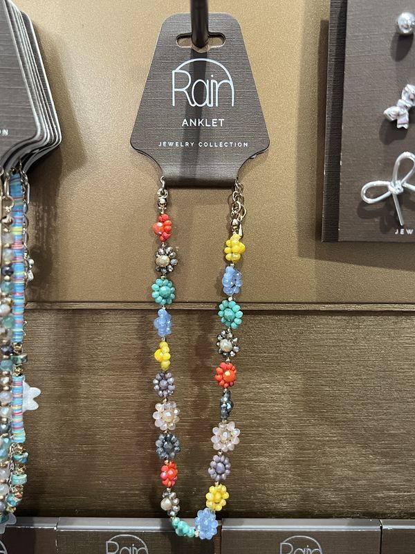 Colorful Flower Anklet