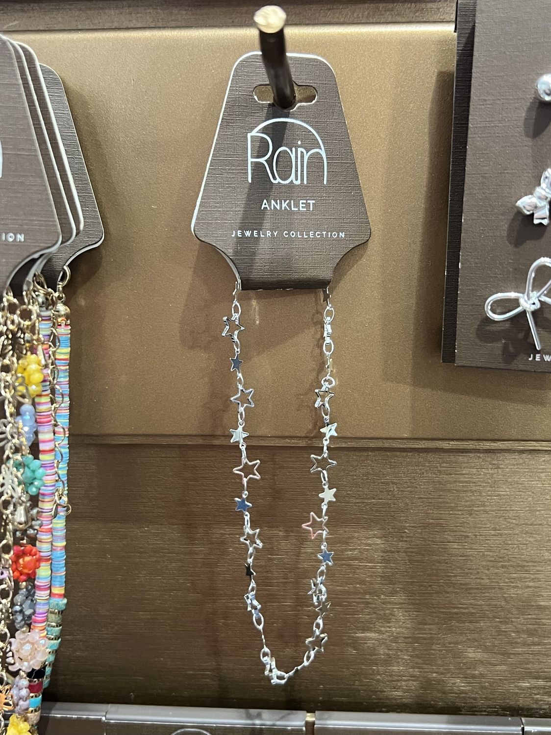 Silver Star Anklet