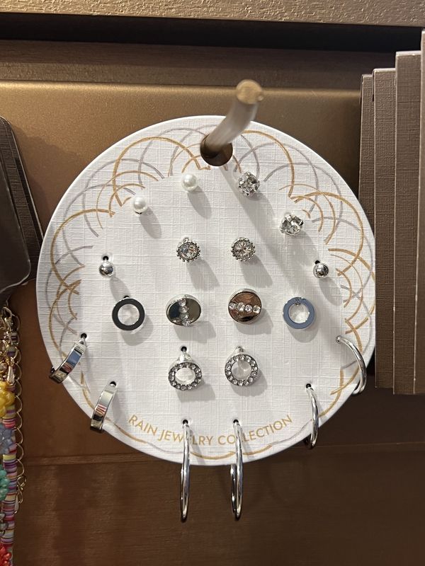 Large Silver Earring Set