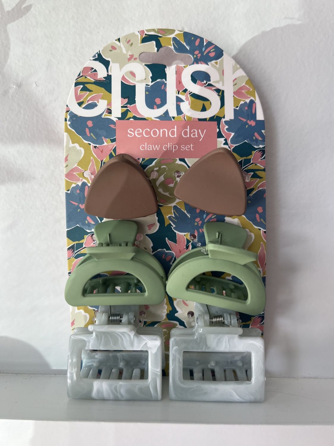 Claw Clip Set Brown