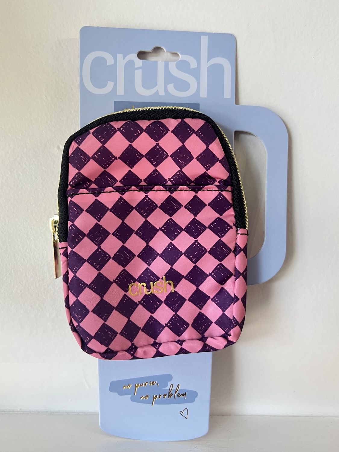 Water Bottle Pouch Checkered