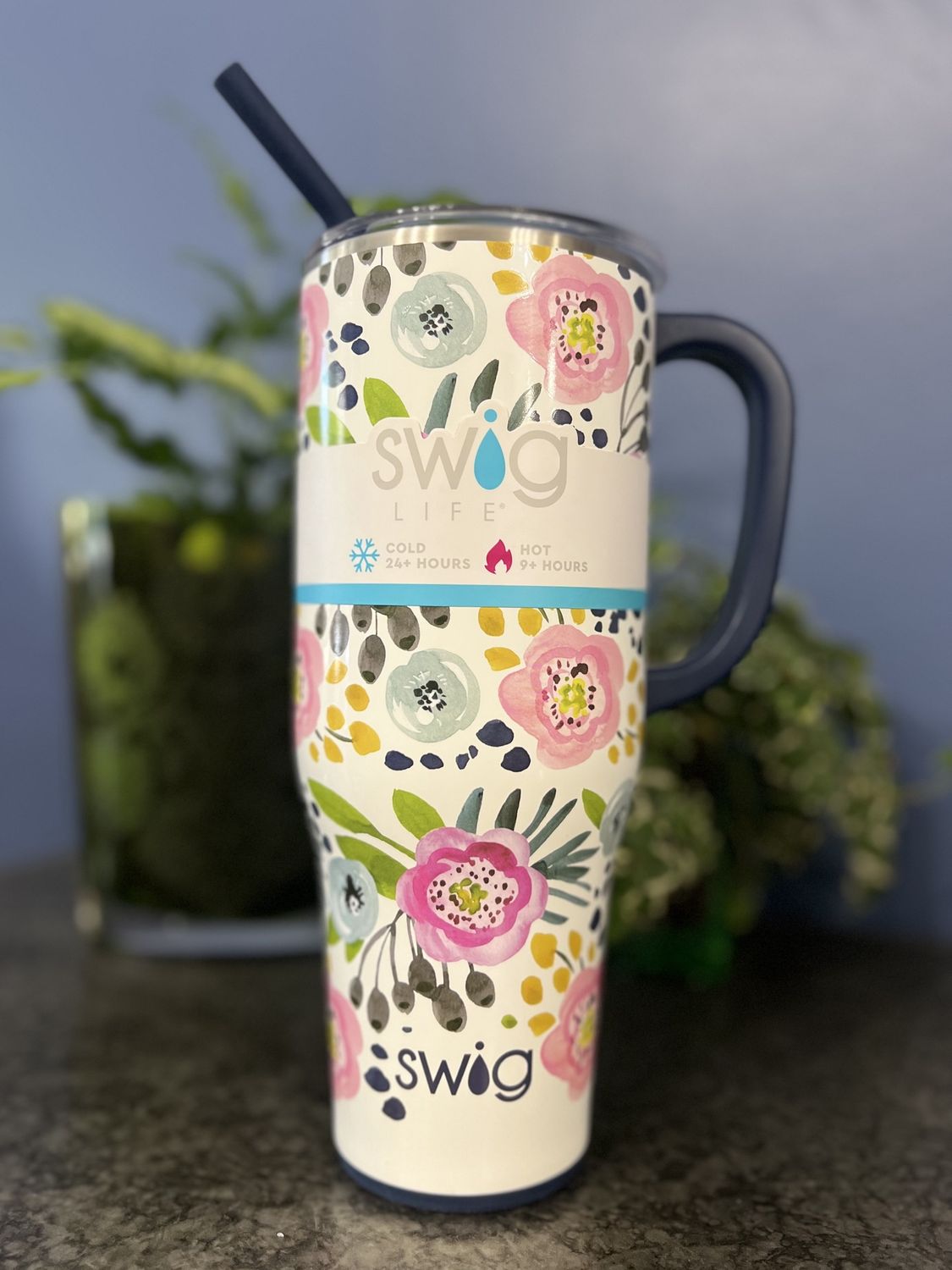 40oz Swig Flowers
