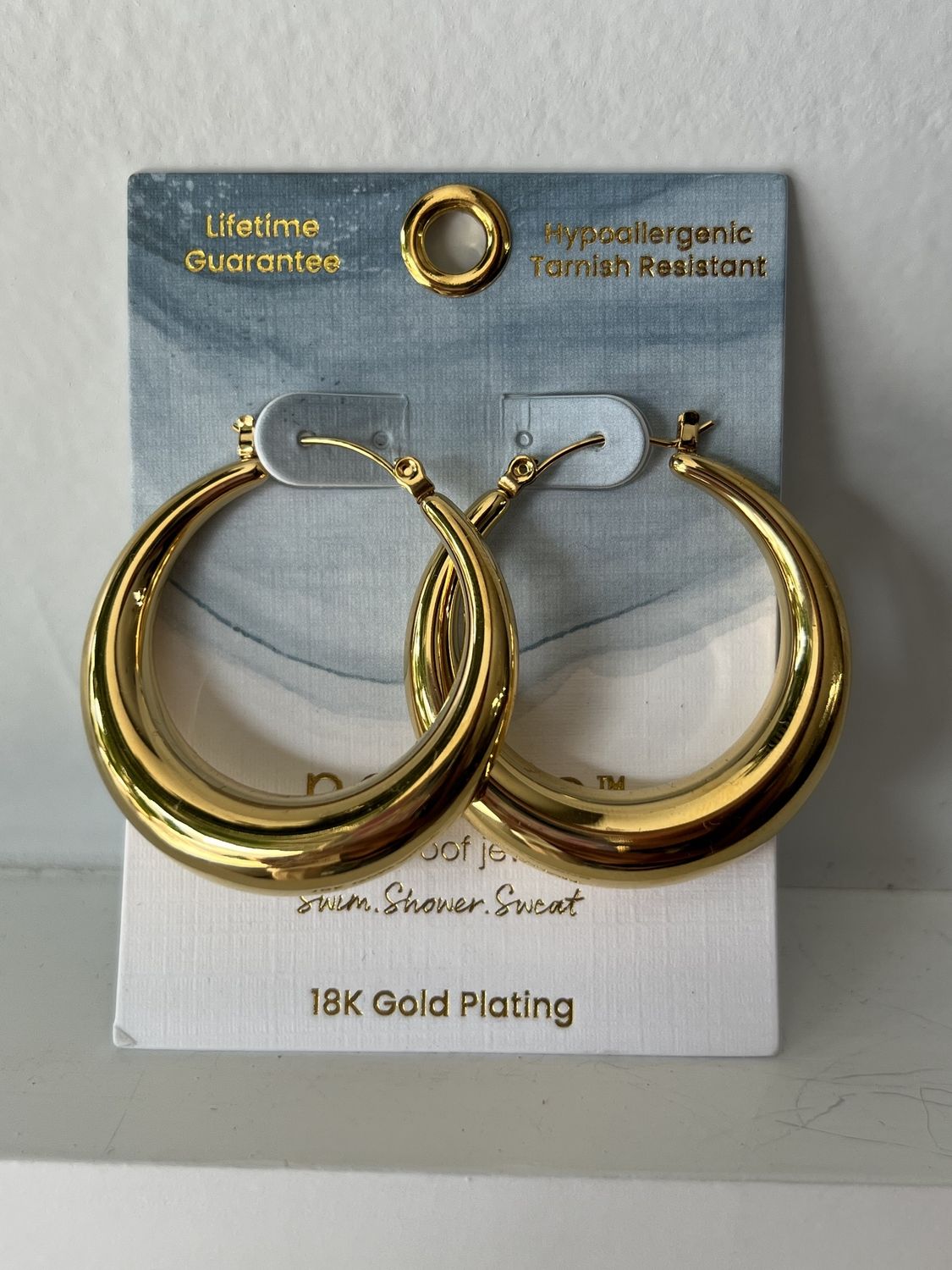 Howards Chunky Gold Hoops