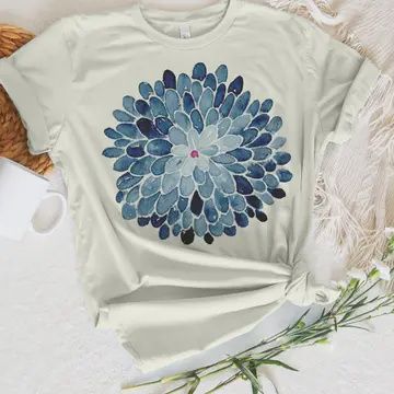 Elegant Blue Mum Tee
