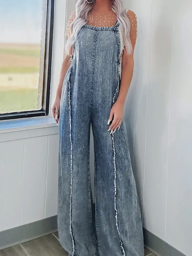 Wide Leg Jumpsuit Overall MD