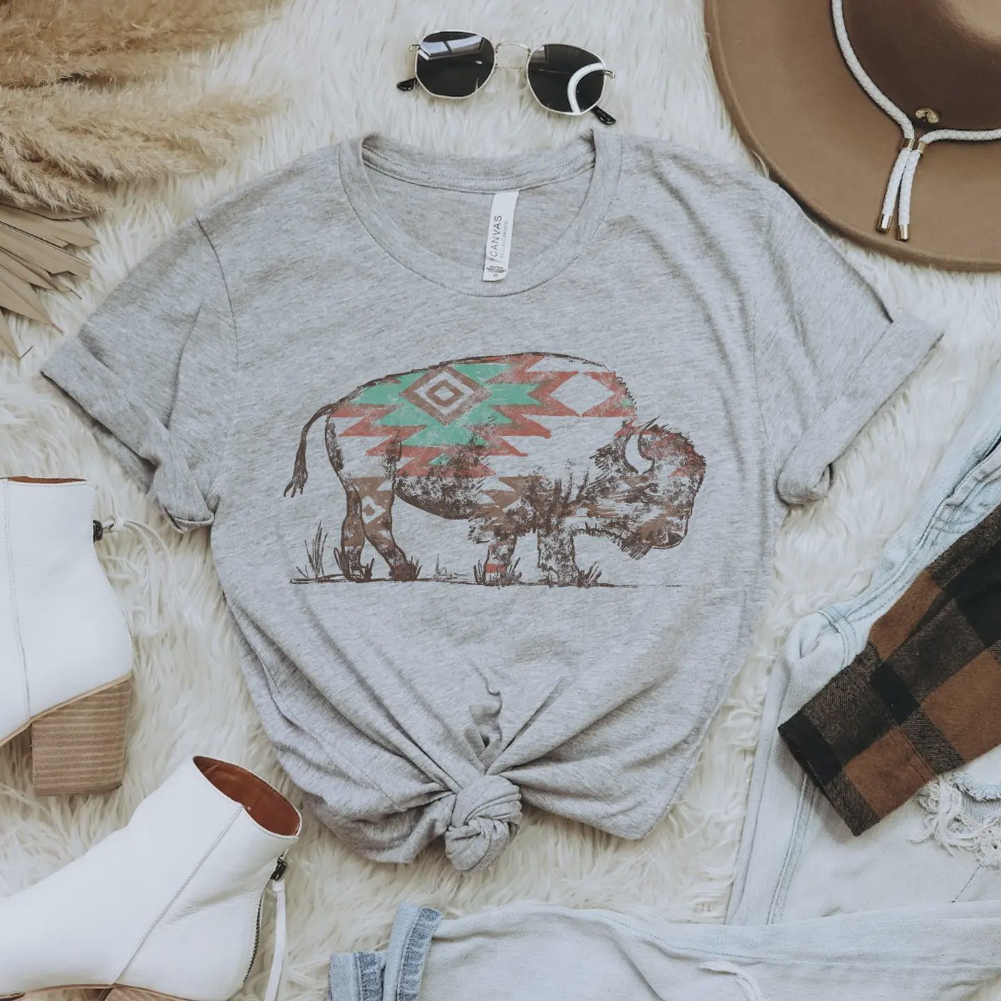 Aztec Buffalo Tee