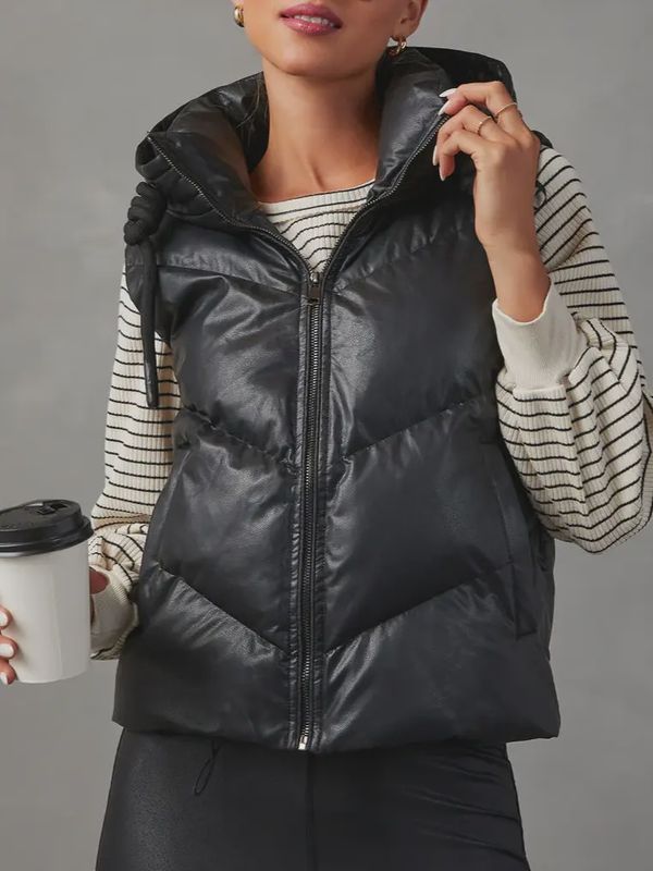 Hooded Sleeveless Vest