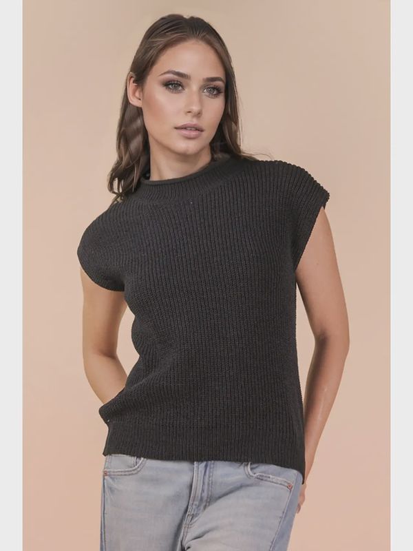 Soft Knit Sweater Vest Top