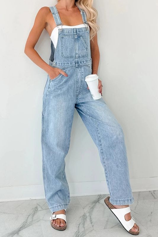 Denim Overalls Jumpsuit