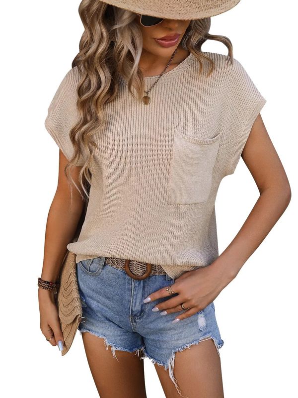 Crewneck Short-sleeved Sweater