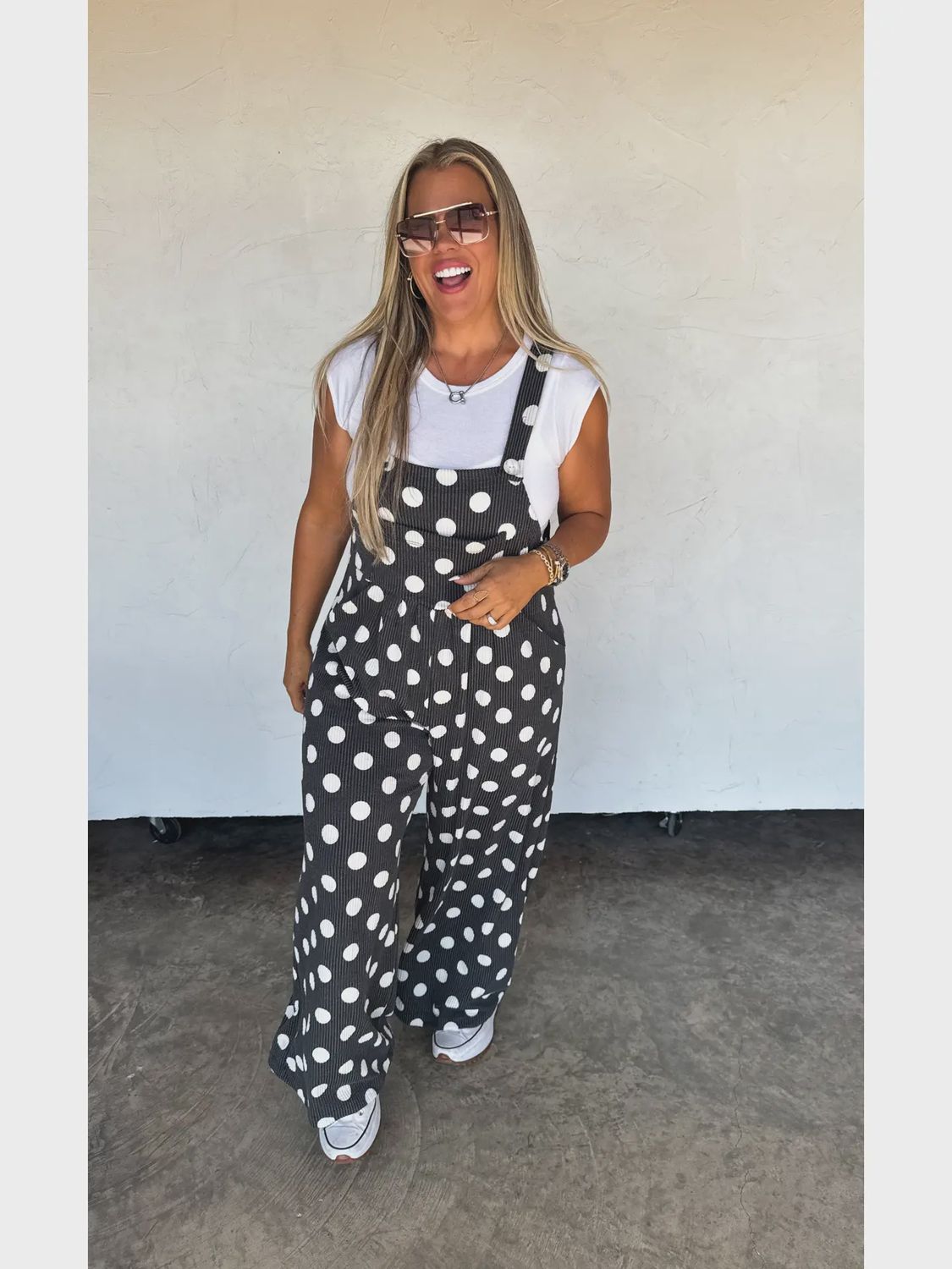 Polka Dot Karli Boho Overalls
