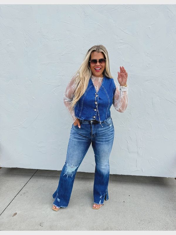 AUSTIN DENIM VEST | DARK WASH