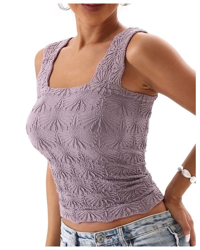 Jacquard Knit Tank Top