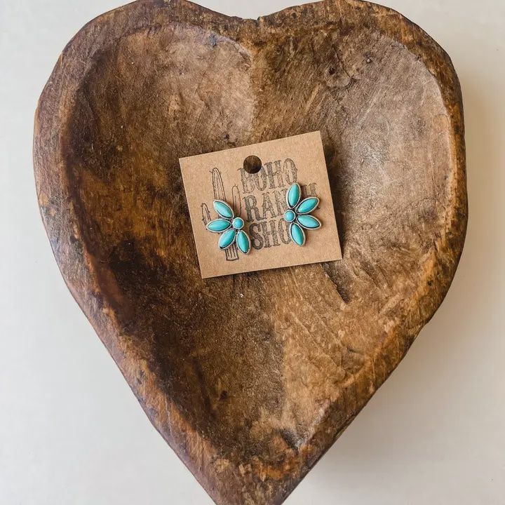 Western Turquoise Stud Earrings
