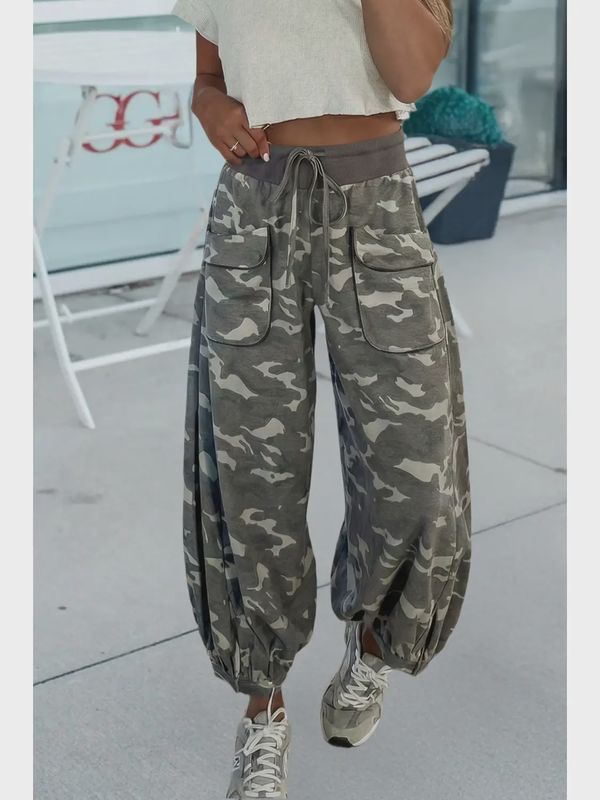 Camouflage Cargo Casual Pants