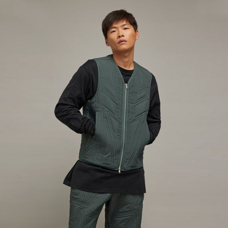 【希少　美品】H BEAUTY&YOUTH NYLON DOWN VEST Y-3 Graphic Puffer Vest - Blanch Yellow - IP7940 | OUTBACK Sylt