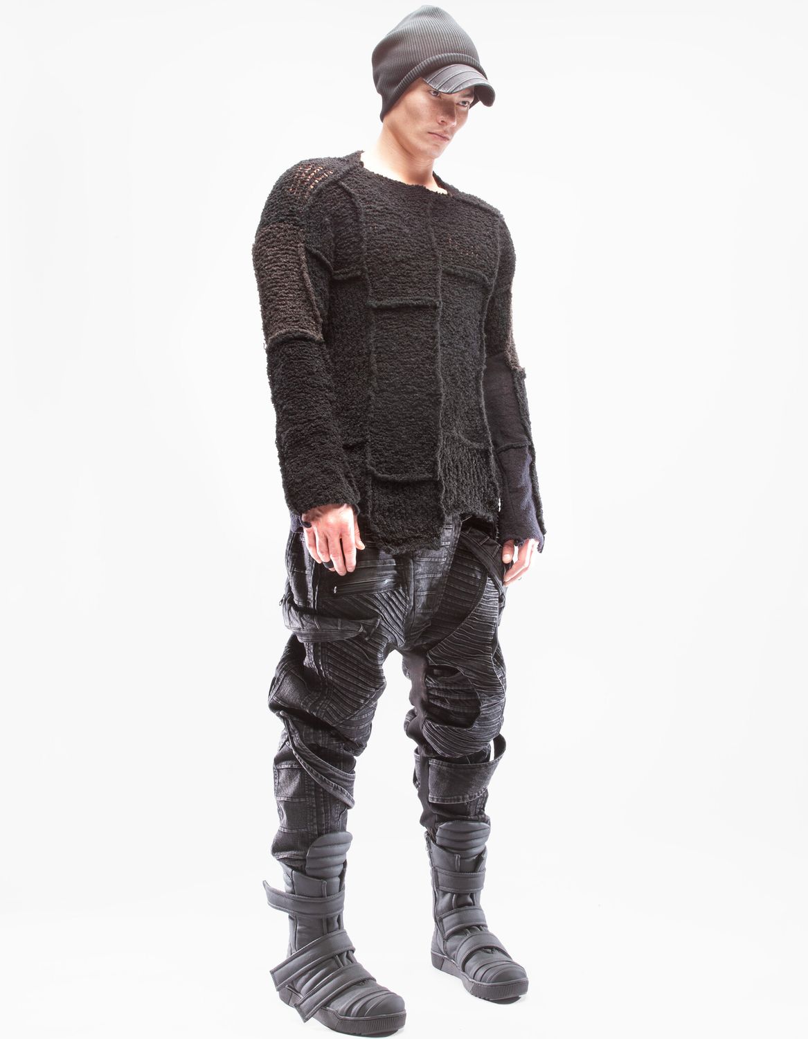 DEMOBAZA MEN PULLOVER UNION BLACK F23