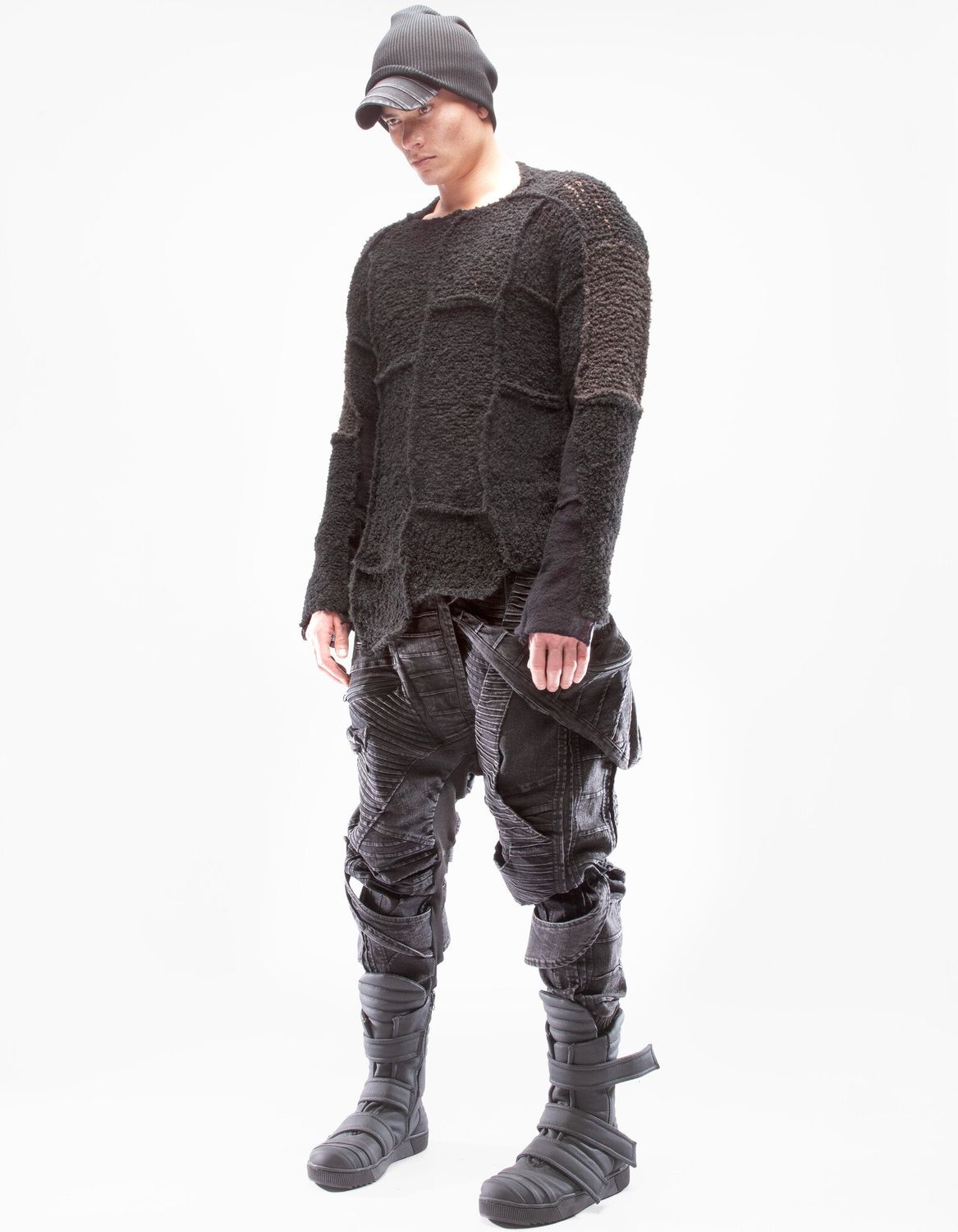 DEMOBAZA MEN PULLOVER UNION BLACK F23