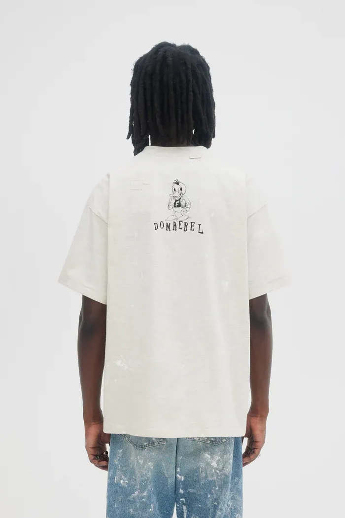 DOMREBEL TEE SHIRT F24/2 SCHOOLYARD