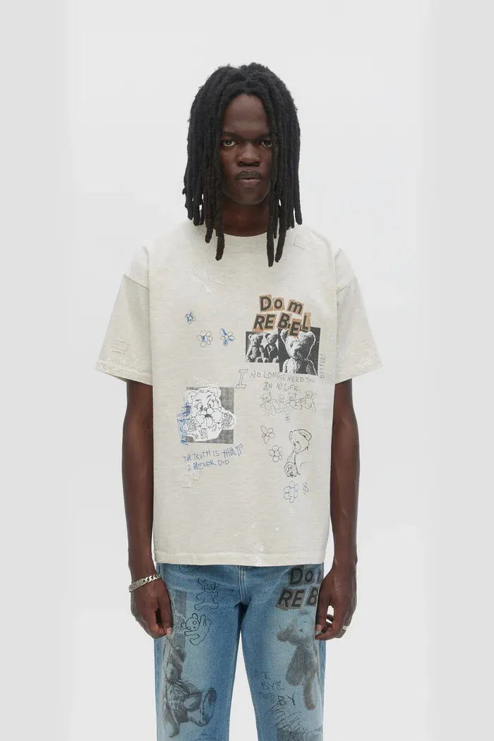 DOMREBEL M TEE S25 STUFFY T