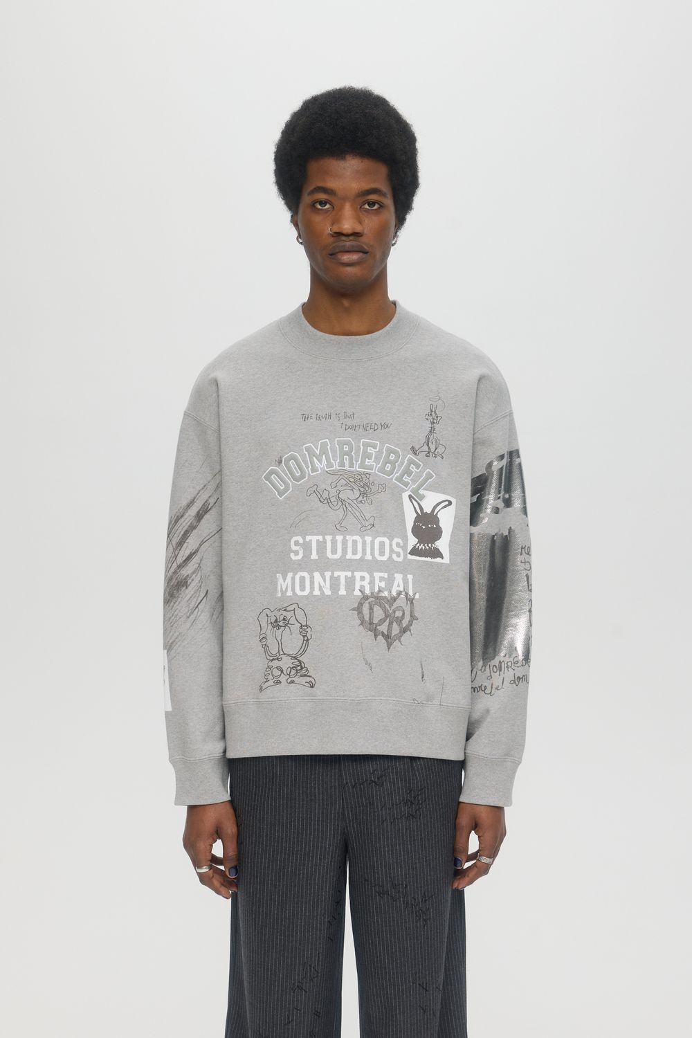 DOMREBEL UNISEX SWEATSHIRT F25 COLLEGE