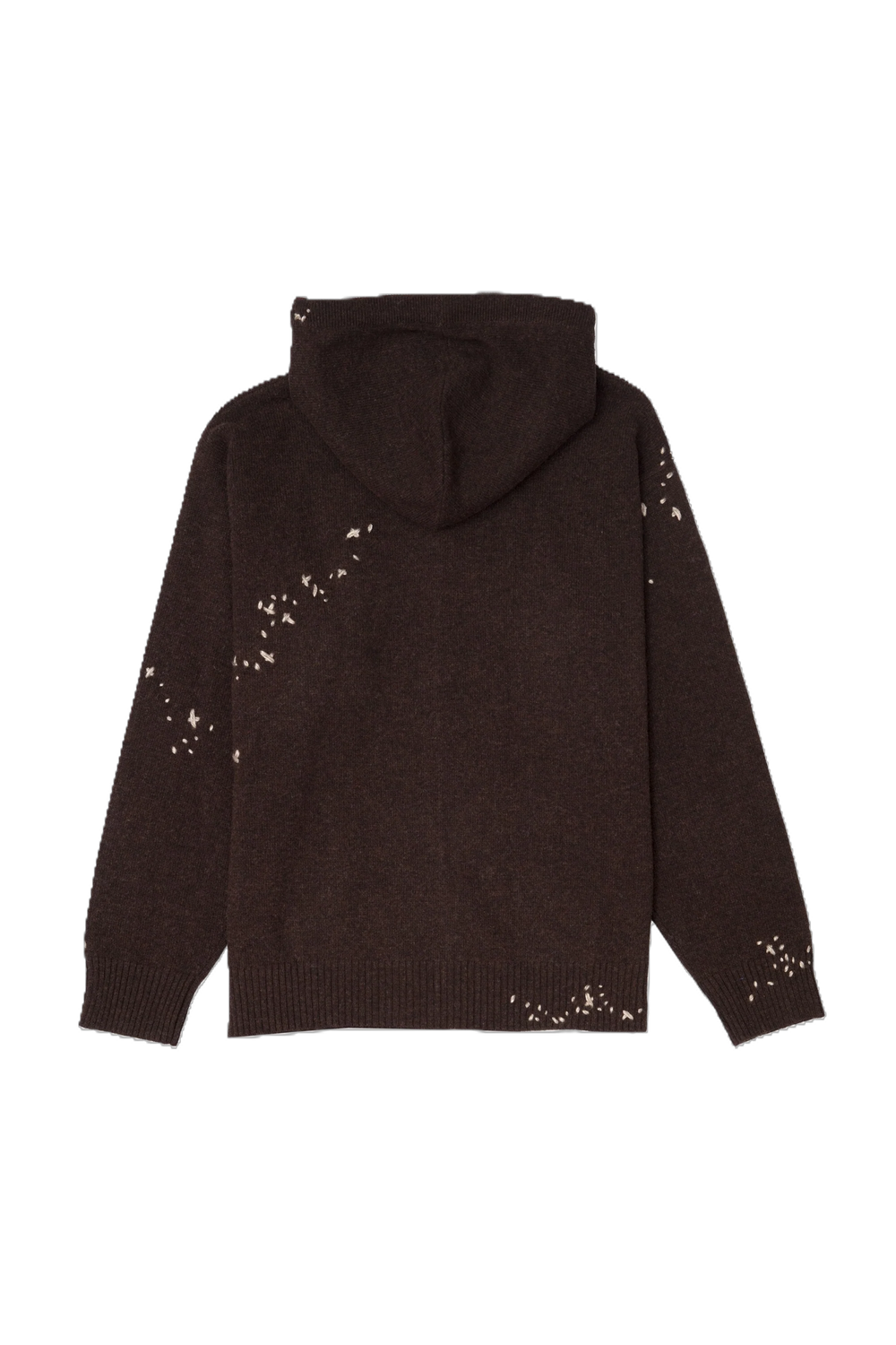 DOMREBEL M ZIP KNIT HOODIE F25 BROWN