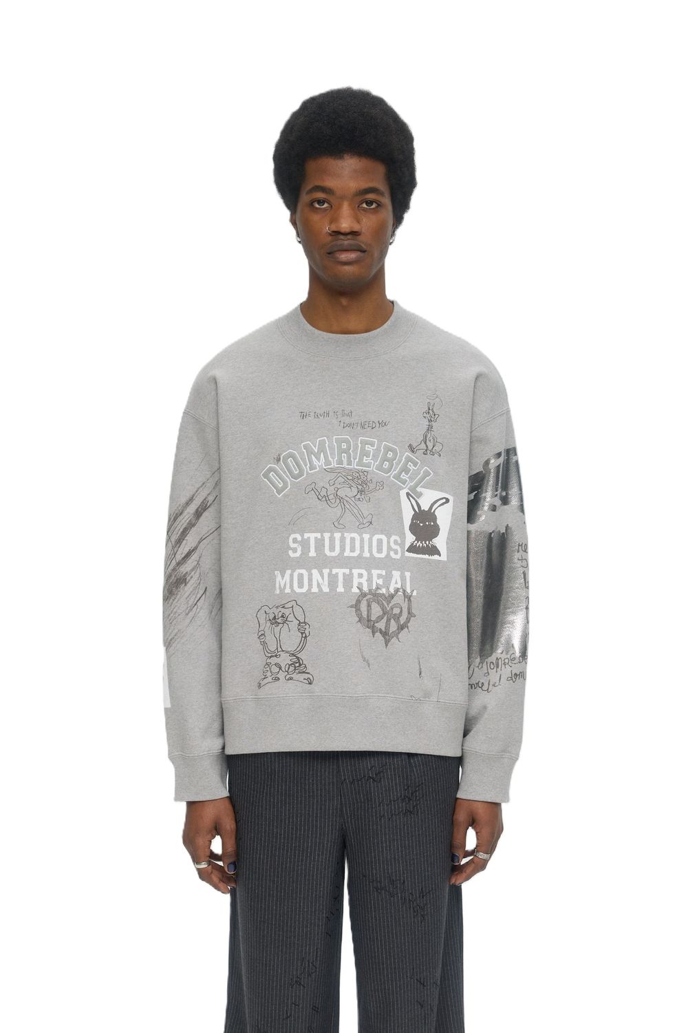 DOMREBEL UNISEX SWEATSHIRT F25 COLLEGE