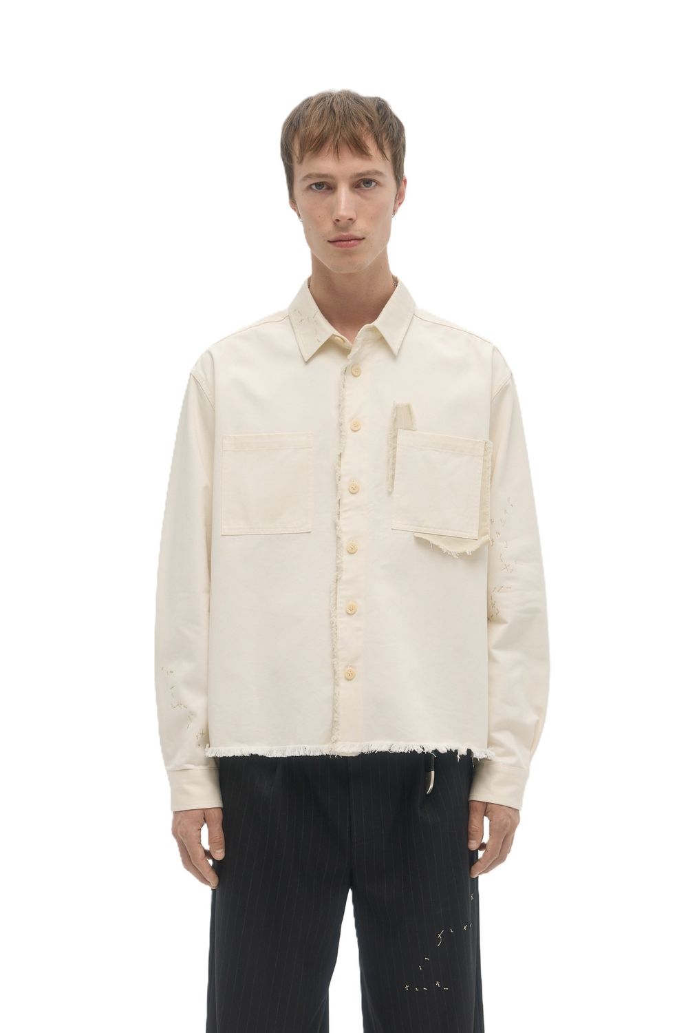 DOMREBEL M SHIRT 126 SLEAZER-CROPPED