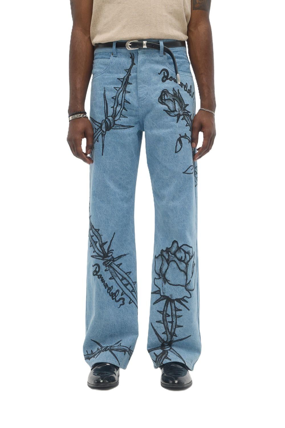 DOMREBEL M JEANS 126 INKED BOOTCUT