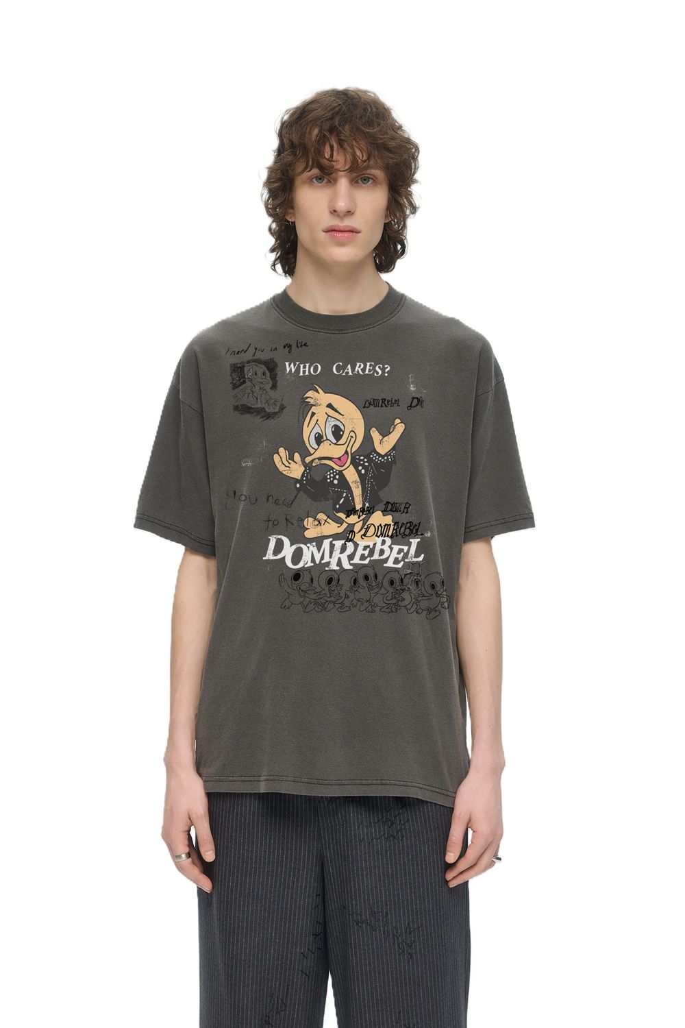 DOMREBEL UNISEX TEE 126 WHO CARES T