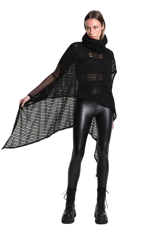 LA HAINE UNISEX PONCHO SWEATER 326 W5407
